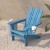 Flash Furniture LE-HMP-1045-10-BL-GG Blue Adirondack Patio Chair with Cup Holder addl-6
