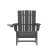 Flash Furniture LE-HMP-1045-10-GY-GG Gray Adirondack Patio Chair with Cup Holder addl-10