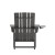Flash Furniture LE-HMP-1045-10-GY-GG Gray Adirondack Patio Chair with Cup Holder addl-7