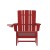 Flash Furniture LE-HMP-1045-10-RD-GG Red Adirondack Patio Chair with Cup Holder addl-10