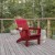 Flash Furniture LE-HMP-1045-10-RD-GG Red Adirondack Patio Chair with Cup Holder addl-1