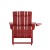 Flash Furniture LE-HMP-1045-10-RD-GG Red Adirondack Patio Chair with Cup Holder addl-7