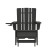 Flash Furniture LE-HMP-1045-110-BK-GG Black Adirondack Patio Chair with Ottoman and Cup Holder addl-10