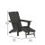 Flash Furniture LE-HMP-1045-110-BK-GG Black Adirondack Patio Chair with Ottoman and Cup Holder addl-4