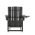Flash Furniture LE-HMP-1045-110-BK-GG Black Adirondack Patio Chair with Ottoman and Cup Holder addl-7