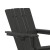 Flash Furniture LE-HMP-1045-110-BK-GG Black Adirondack Patio Chair with Ottoman and Cup Holder addl-8