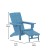 Flash Furniture LE-HMP-1045-110-BL-GG Blue Adirondack Patio Chair with Ottoman and Cup Holder addl-4