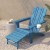 Flash Furniture LE-HMP-1045-110-BL-GG Blue Adirondack Patio Chair with Ottoman and Cup Holder addl-6