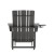 Flash Furniture LE-HMP-1045-110-GY-GG Gray Adirondack Patio Chair with Ottoman and Cup Holder addl-7