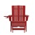 Flash Furniture LE-HMP-1045-110-RD-GG Red Adirondack Patio Chair with Ottoman and Cup Holder addl-10