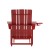Flash Furniture LE-HMP-1045-110-RD-GG Red Adirondack Patio Chair with Ottoman and Cup Holder addl-7
