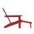 Flash Furniture LE-HMP-1045-110-RD-GG Red Adirondack Patio Chair with Ottoman and Cup Holder addl-9
