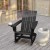 Flash Furniture LE-HMP-1045-31-BK-GG Black Adirondack Rocking Chair with Cup Holder addl-5