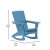Flash Furniture LE-HMP-1045-31-BL-GG Blue Adirondack Rocking Chair with Cup Holder addl-4
