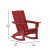 Flash Furniture LE-HMP-1045-31-RD-GG Red Adirondack Rocking Chair with Cup Holder addl-4