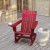 Flash Furniture LE-HMP-1045-31-RD-GG Red Adirondack Rocking Chair with Cup Holder addl-5