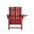 Flash Furniture LE-HMP-1045-31-RD-GG Red Adirondack Rocking Chair with Cup Holder addl-7