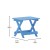 Flash Furniture LE-HMP-2012-1620H-BL-GG Blue Outdoor Adirondack Folding Side Table addl-4