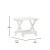 Flash Furniture LE-HMP-2012-1620H-WT-GG White Outdoor Adirondack Folding Side Table addl-4