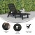 Flash Furniture LE-HMP-2017-414-BK-GG Black All-Weather Adjustable Adirondack Lounge Chair with Cup Holder addl-3