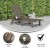 Flash Furniture LE-HMP-2017-414-BR-GG Brown All-Weather Adjustable Adirondack Lounge Chair with Cup Holder addl-3