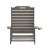 Flash Furniture LE-HMP-2017-414-BR-GG Brown All-Weather Adjustable Adirondack Lounge Chair with Cup Holder addl-7