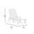 Flash Furniture LE-HMP-2017-414-WT-GG White All-Weather Adjustable Adirondack Lounge Chair with Cup Holder addl-4