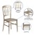 Flash Furniture LE-L-MON-GD-GG Hercules Gold Resin Stacking Napoleon Chair addl-3