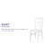 Flash Furniture LE-L-MON-WH-GG Hercules White Resin Stacking Napoleon Chair addl-3