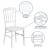 Flash Furniture LE-L-MON-WH-GG Hercules White Resin Stacking Napoleon Chair addl-4