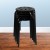 Flash Furniture LE-S1-BLACK-GG Black Plastic Nesting Stack Stool, 17.5" H, 5/Pack addl-1