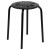 Flash Furniture LE-S1-BLACK-GG Black Plastic Nesting Stack Stool, 17.5" H, 5/Pack addl-7