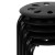 Flash Furniture LE-S1-BLACK-GG Black Plastic Nesting Stack Stool, 17.5" H, 5/Pack addl-8