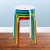 Flash Furniture LE-S1-MC-GG Plastic Nesting Stack Stool, 17.5" H, Assorted Colors, 5/Pack addl-1