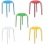 Flash Furniture LE-S1-MC-GG Plastic Nesting Stack Stool, 17.5" H, Assorted Colors, 5/Pack addl-7
