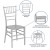 Flash Furniture LE-SILVER-M-GG Hercules Silver Resin Stacking Chiavari Chair addl-3