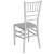 Flash Furniture LE-SILVER-M-GG Hercules Silver Resin Stacking Chiavari Chair addl-5