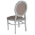 Flash Furniture LE-S-T-MON-GG Hercules King Chair with Taupe Vinyl Back and Seat and Silver Frame addl-5