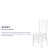 Flash Furniture LE-WHITE-GG Hercules PREMIUM Matte White Resin Stacking Chiavari Chair addl-3