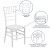 Flash Furniture LE-WHITE-GG Hercules PREMIUM Matte White Resin Stacking Chiavari Chair addl-4