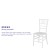 Flash Furniture LE-WHITE-M-GG Hercules White Resin Stacking Chiavari Chair addl-3