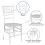 Flash Furniture LE-WHITE-M-GG Hercules White Resin Stacking Chiavari Chair addl-4