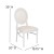 Flash Furniture LE-W-W-MON-GG Hercules King Chair with White Vinyl Back and Seat and White Frame addl-4