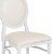 Flash Furniture LE-W-W-MON-GG Hercules King Chair with White Vinyl Back and Seat and White Frame addl-6