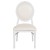 Flash Furniture LE-W-W-MON-GG Hercules King Chair with White Vinyl Back and Seat and White Frame addl-8