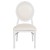 Flash Furniture LE-W-W-MON-GG Hercules King Chair with White Vinyl Back and Seat and White Frame addl-8