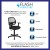 Flash Furniture LF-118P-T-BK-GG Mid-Back Black Mesh Swivel Ergonomic Task Office Chair with Arms addl-3