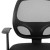 Flash Furniture LF-118P-T-BK-GG Mid-Back Black Mesh Swivel Ergonomic Task Office Chair with Arms addl-8