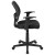 Flash Furniture LF-118P-T-BK-GG Mid-Back Black Mesh Swivel Ergonomic Task Office Chair with Arms addl-9
