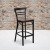 Flash Furniture XU-DG6R9BLAD-BAR-CHYW-GG Black Two-Slat Ladder Back Metal Bar Stool with Cherry Wood Seat addl-1